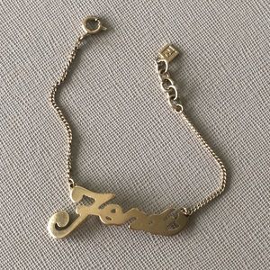 Authentic Fendi vintage logo bracelet